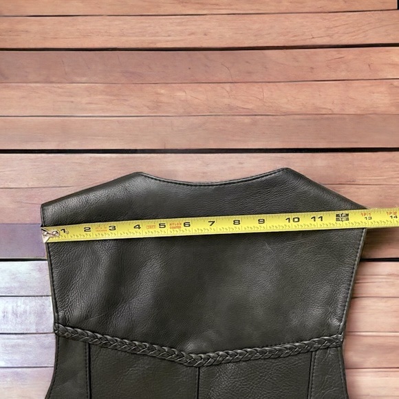 VTG Men’s Buffalo Nickel Snap Motorcycle Vest MADE IN USA Size 40 - Picture 10 of 12